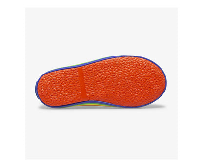 Big Kid's Kickstart Leather Jr Rainbow White/Rainbow