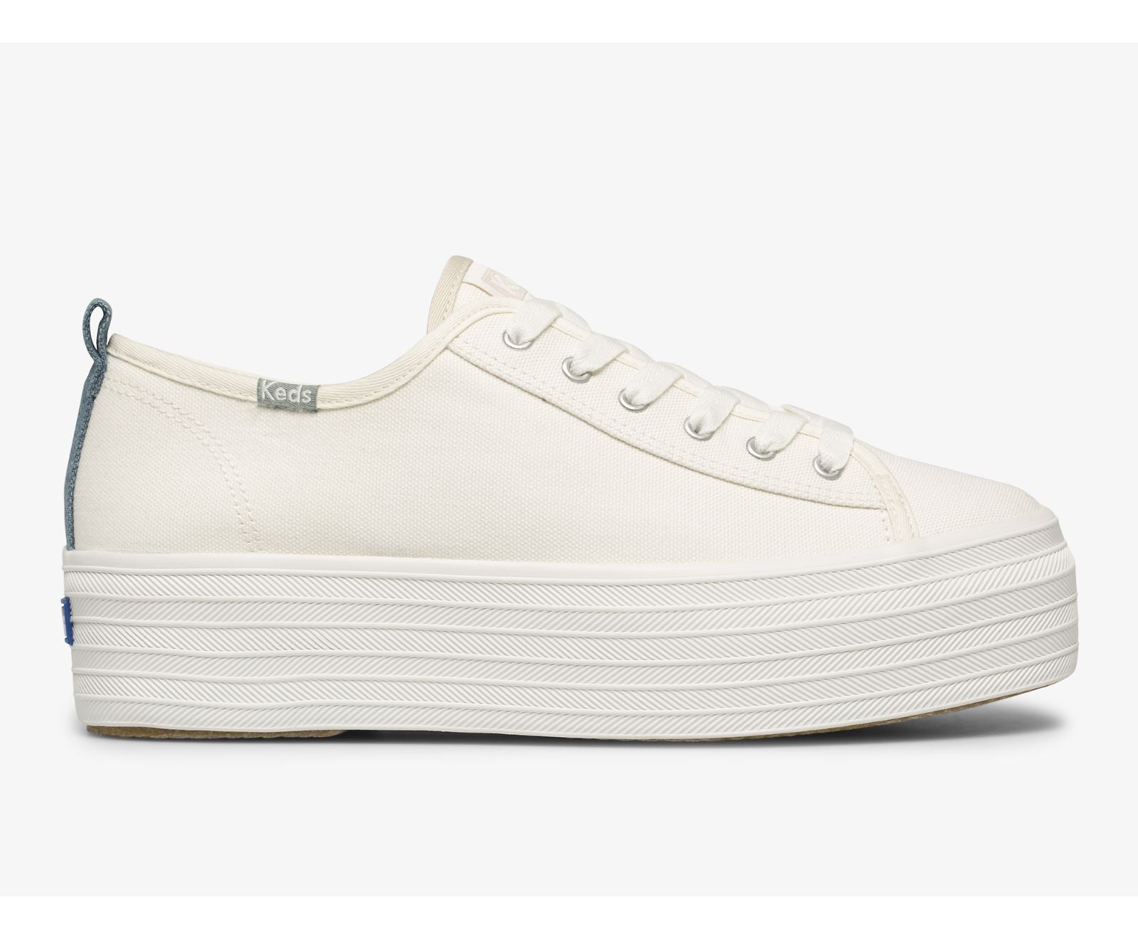 Triple Up Feat. Organic Cotton Webbing Cream Indigo