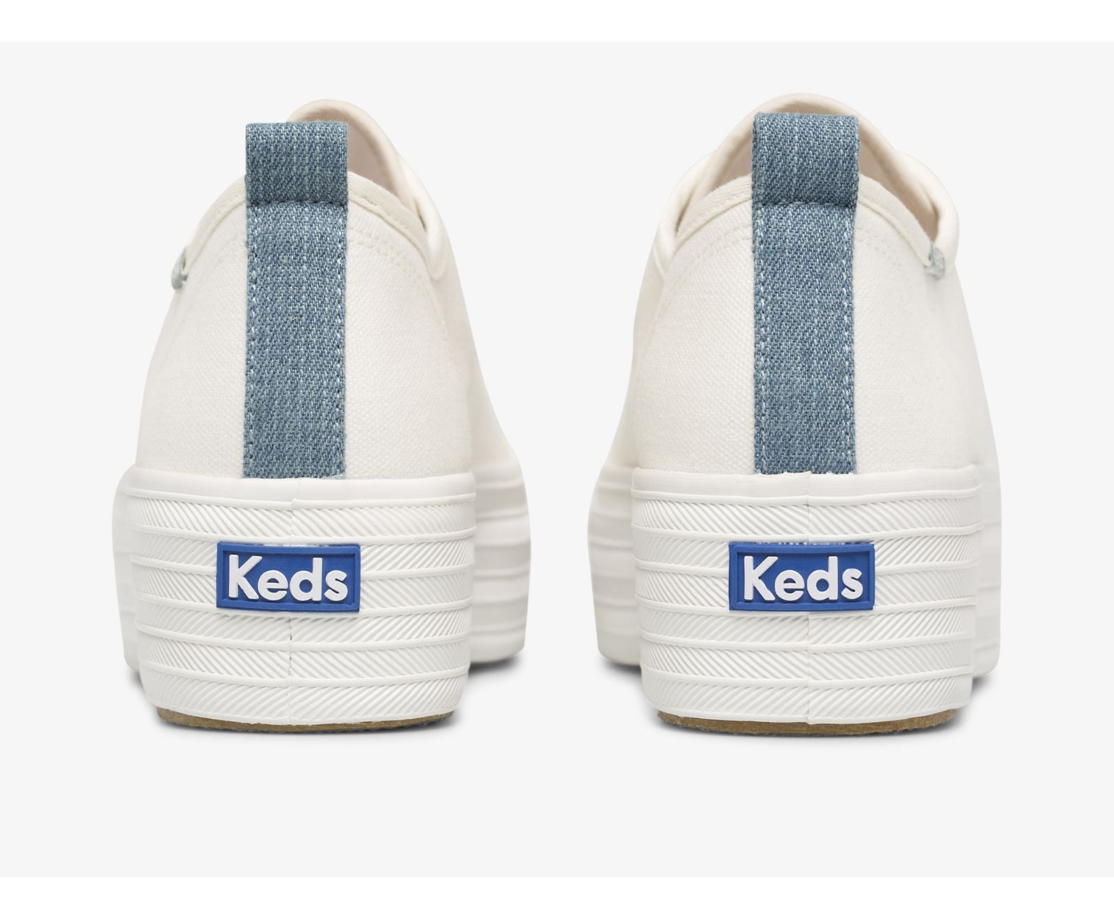 Triple Up Feat. Organic Cotton Webbing Cream Indigo