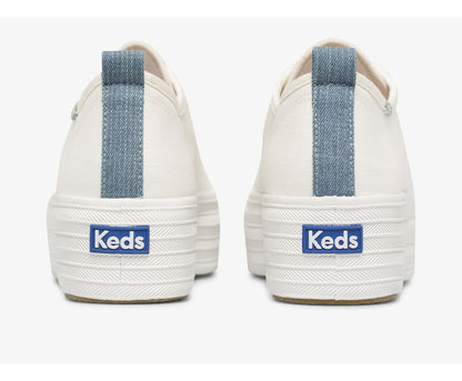 Triple Up Feat. Organic Cotton Webbing Cream Indigo