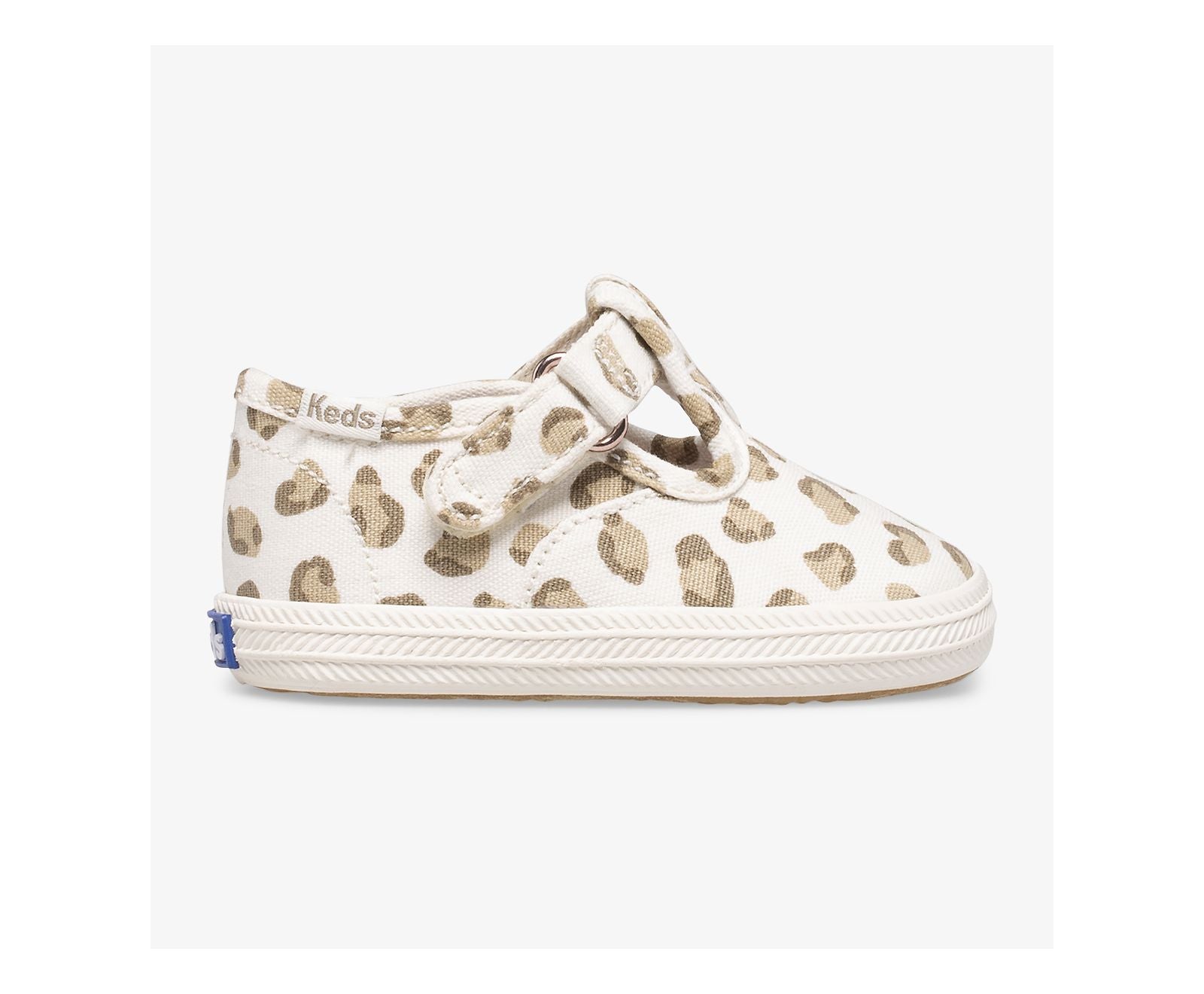 Little Kid's Champion Leopard Toe Cap T-Strap Leopard