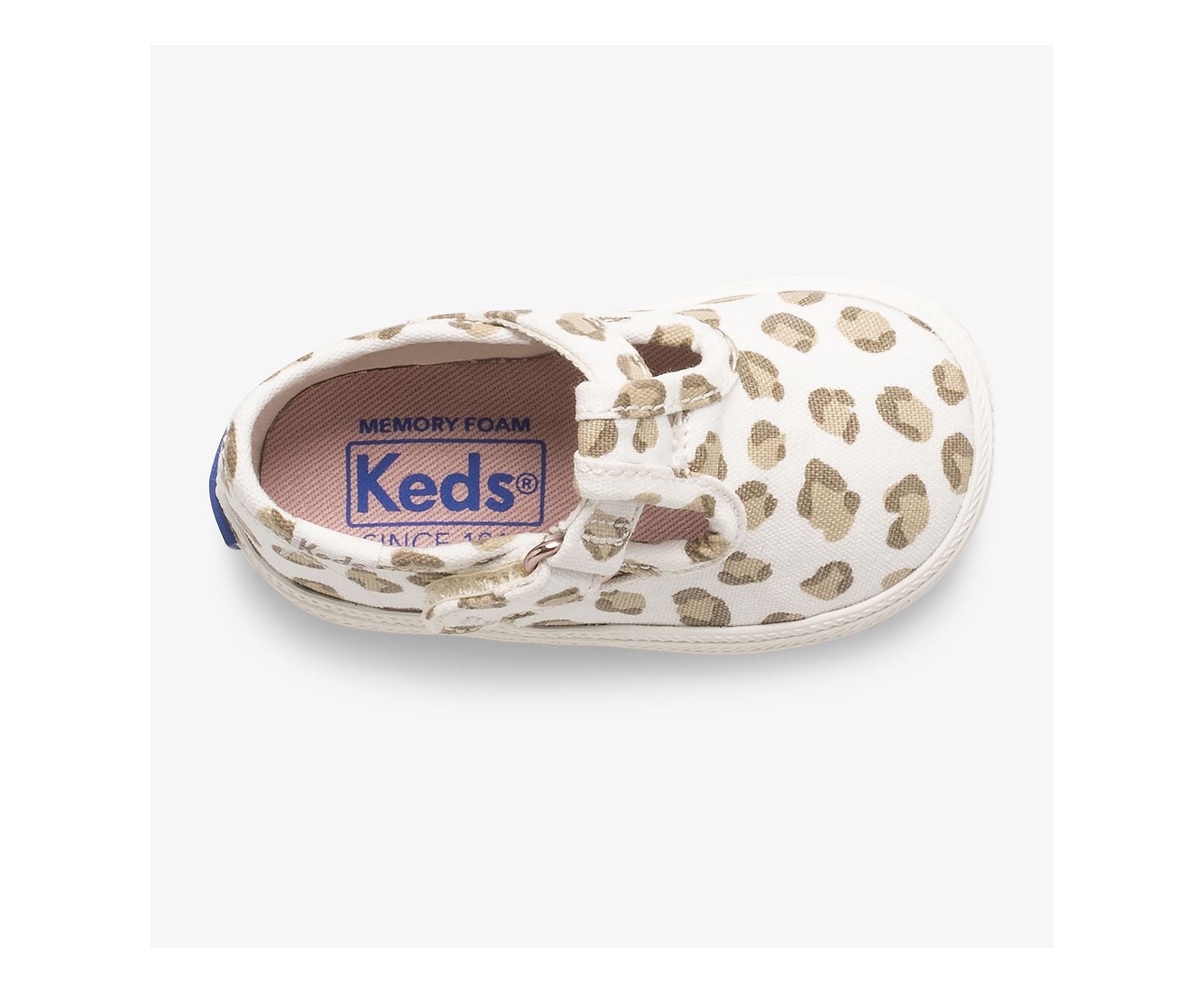 Little Kid's Champion Leopard Toe Cap T-Strap Leopard