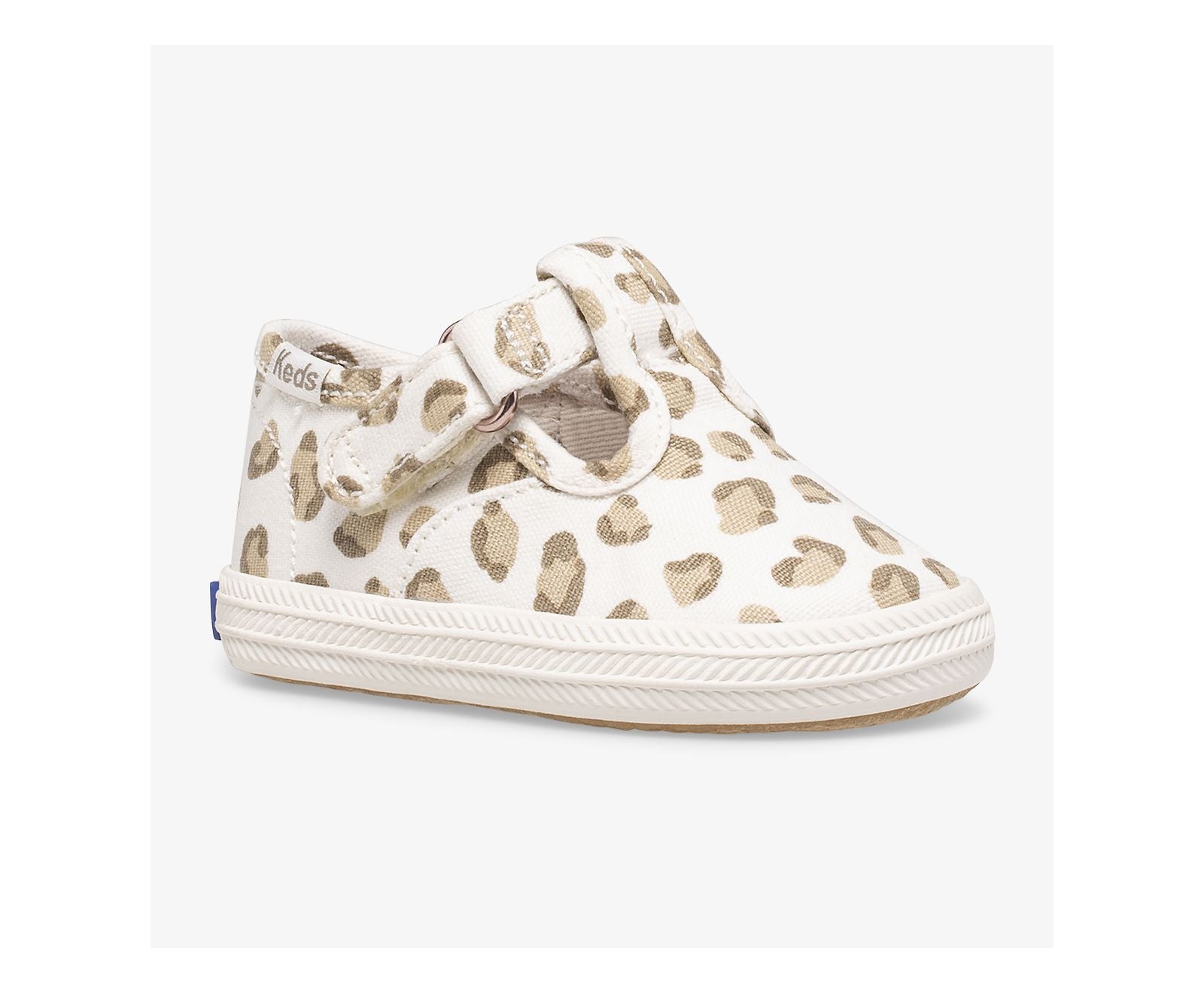 Little Kid's Champion Leopard Toe Cap T-Strap Leopard