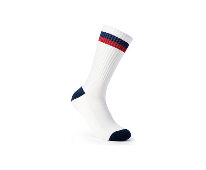 2PK Crew Socks White