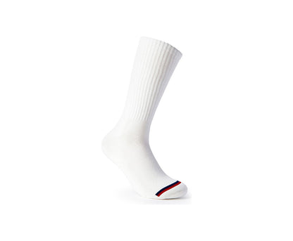 2PK Crew Socks White