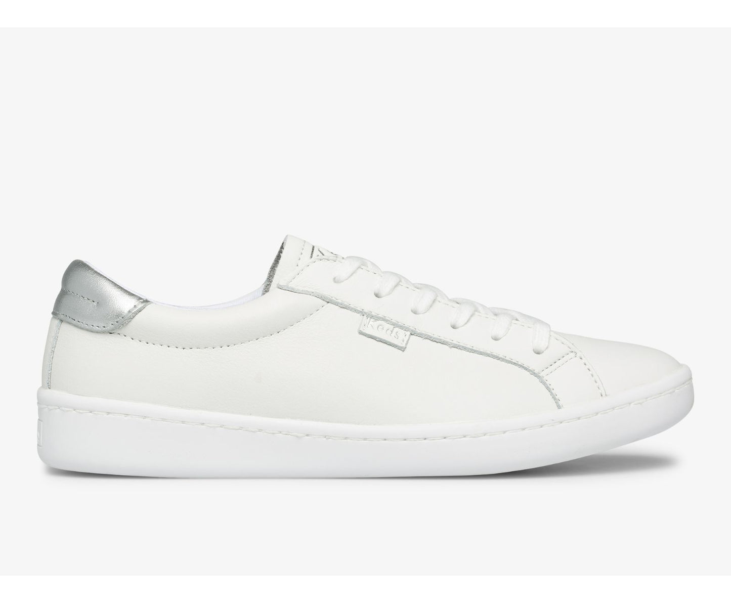 Ace Leather White Silver