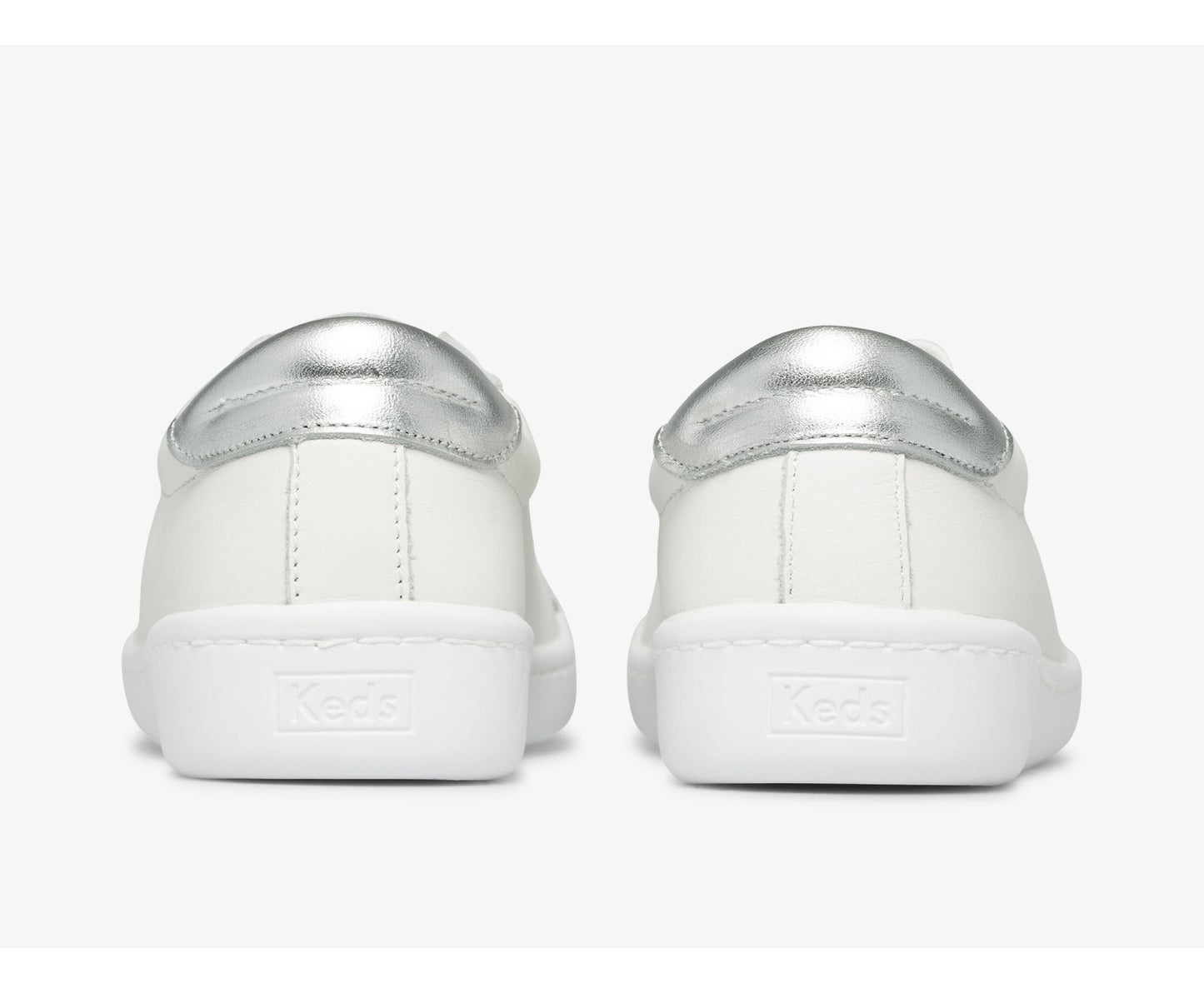 Ace Leather White Silver