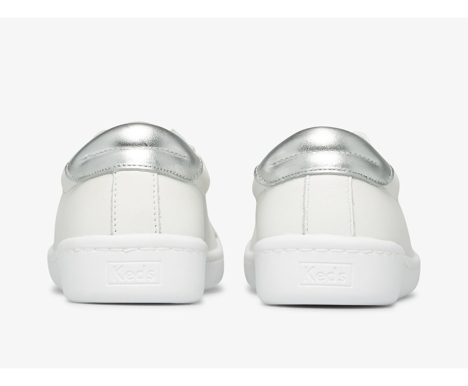 Ace Leather White Silver
