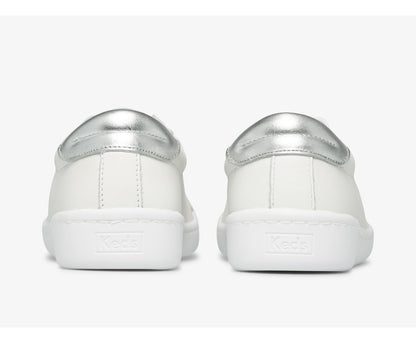 Ace Leather White Silver