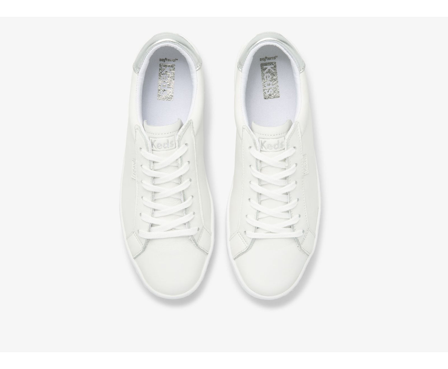 Ace Leather White Silver