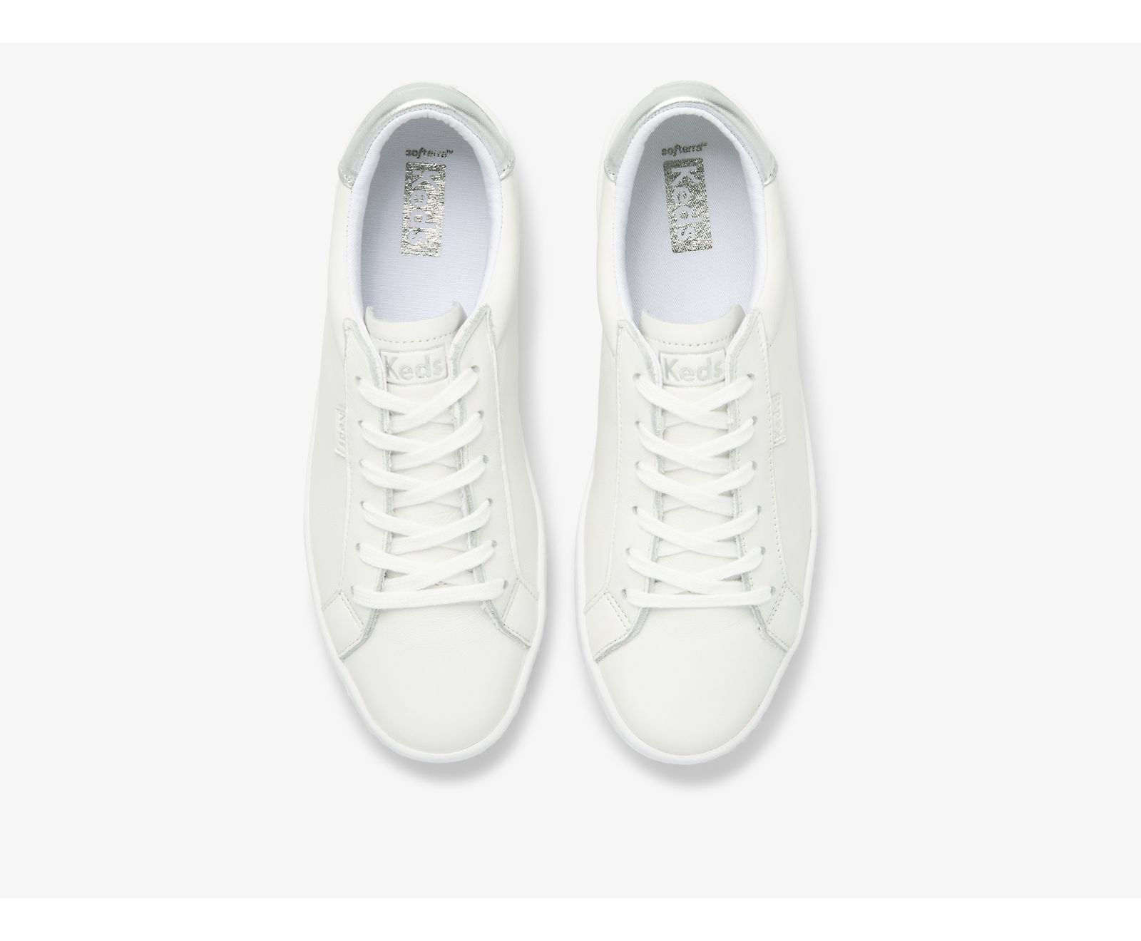 Ace Leather White Silver