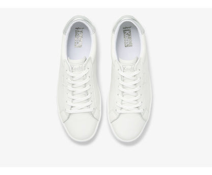 Ace Leather White Silver