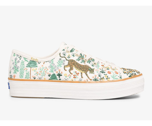 x Rifle Paper Co. Triple Kick Menagerie Embroidered Cream/Multi