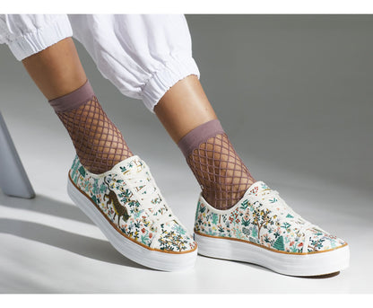 x Rifle Paper Co. Triple Kick Menagerie Embroidered Cream/Multi