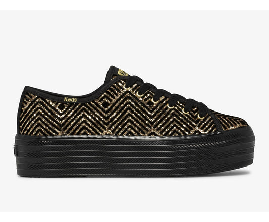 Triple Up Dazzle Black Gold