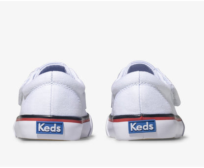 Big Kid's Jump Kick Jr Canvas White