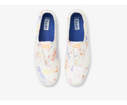 Chillax Splatter Twill White Peach