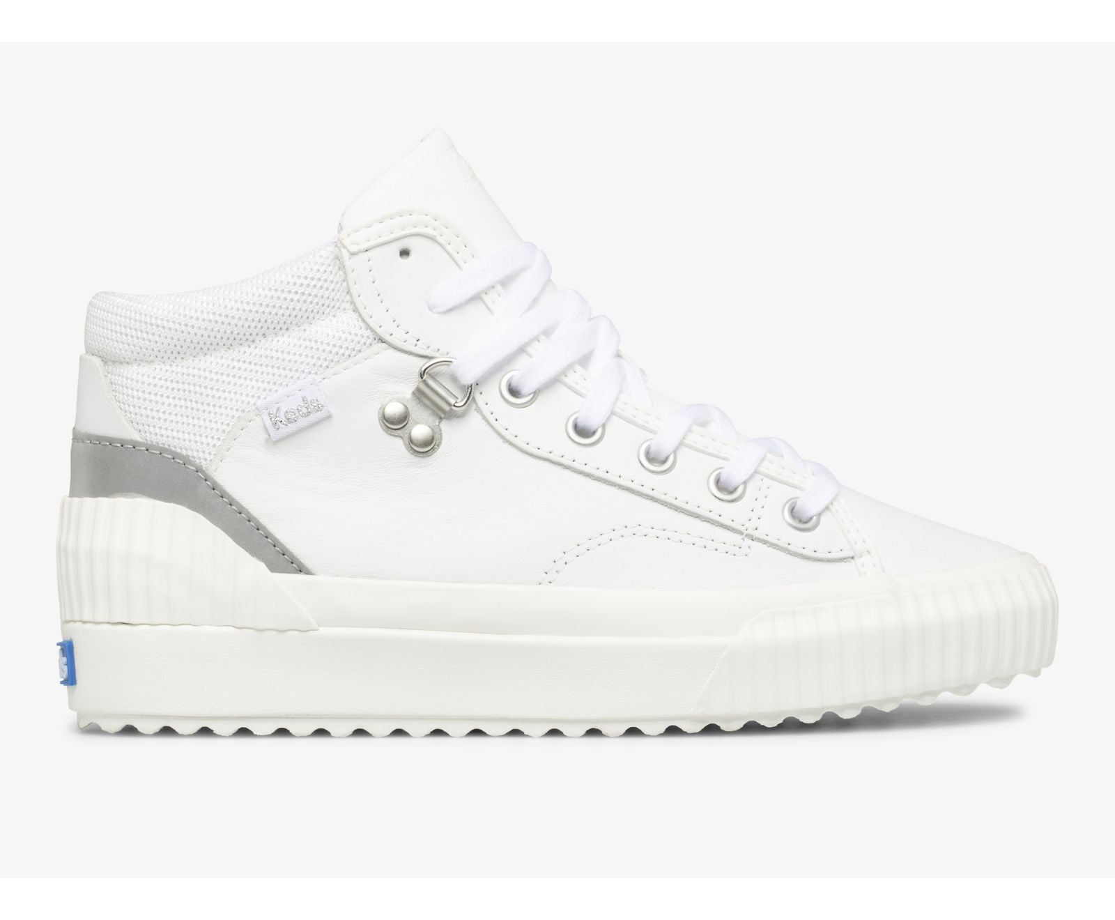 Demi TRX Mid Leather White Silver