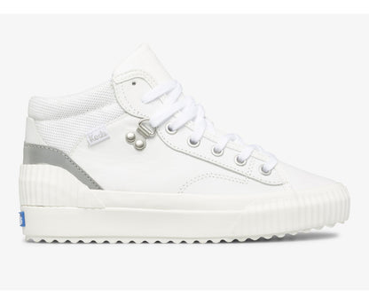 Demi TRX Mid Leather White Silver