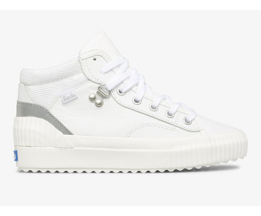 Demi TRX Mid Leather White Silver