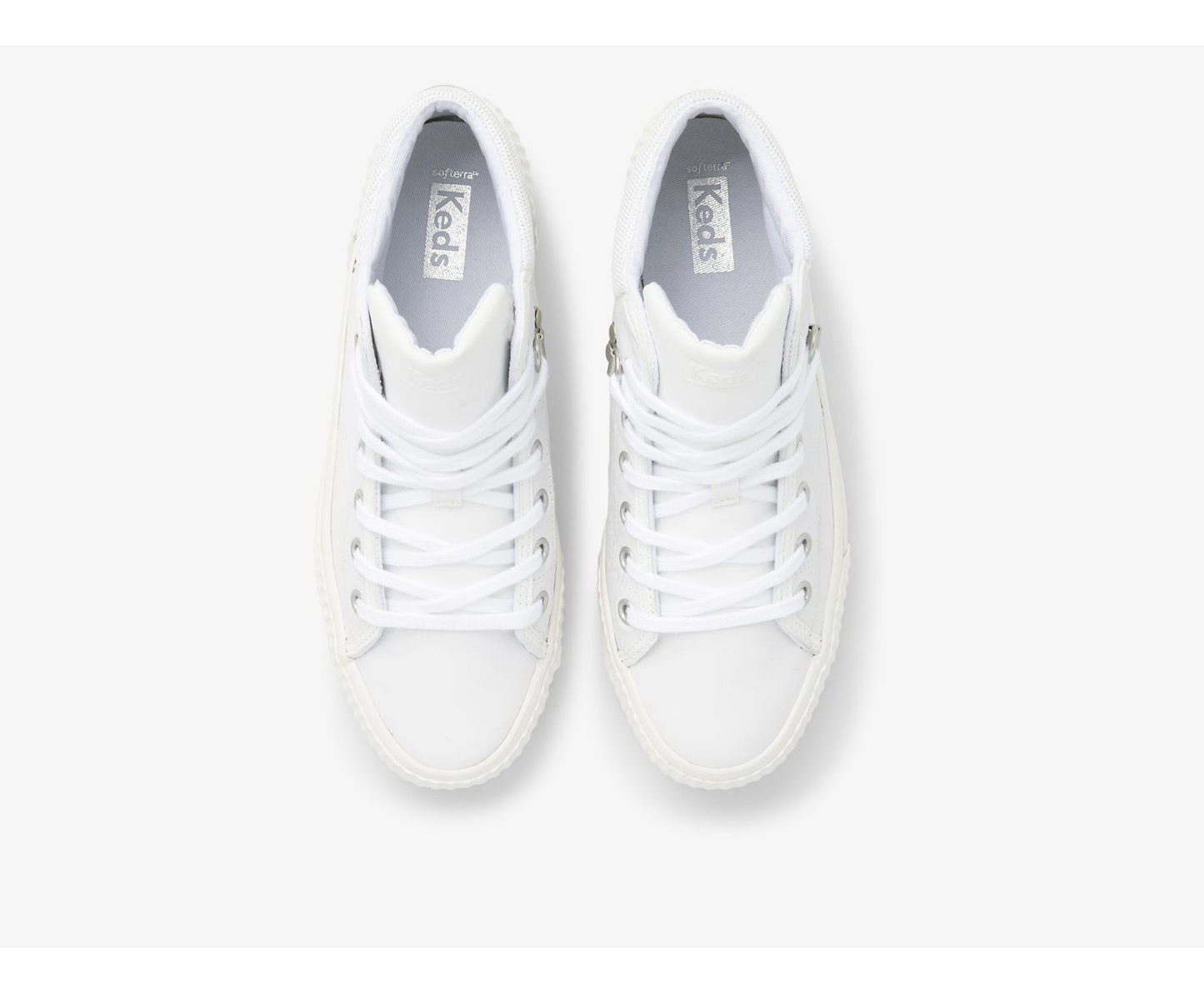Demi TRX Mid Leather White Silver