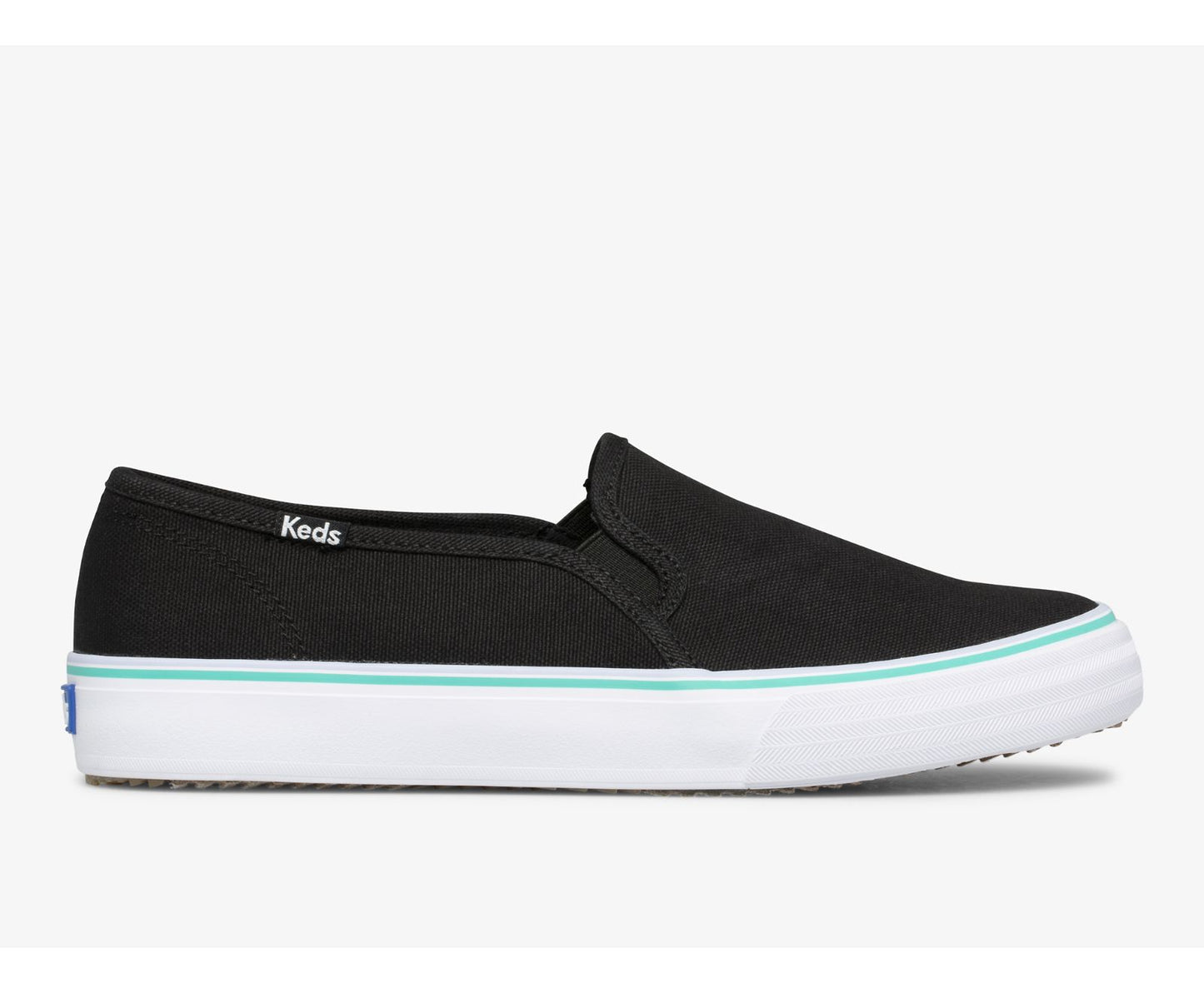Double Decker Canvas Washable Black Turquoise