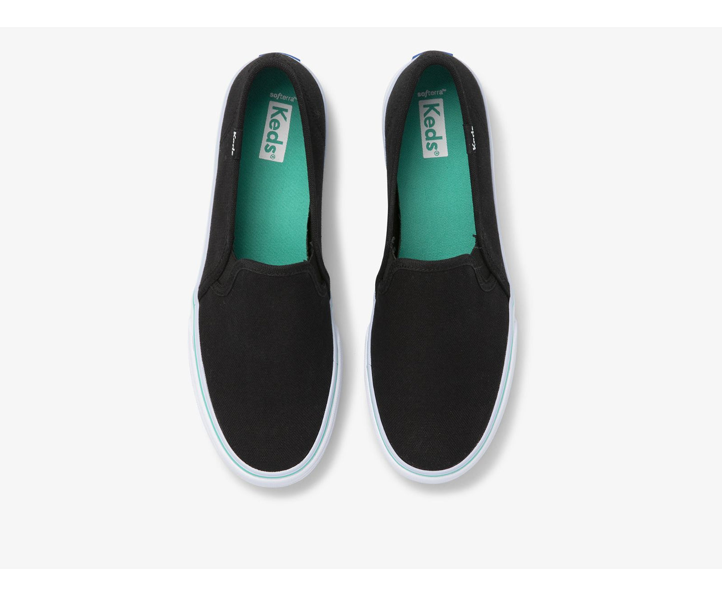 Double Decker Canvas Washable Black Turquoise