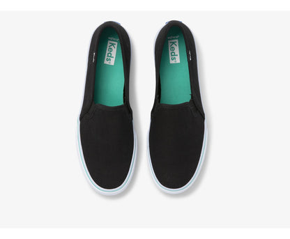 Double Decker Canvas Washable Black Turquoise