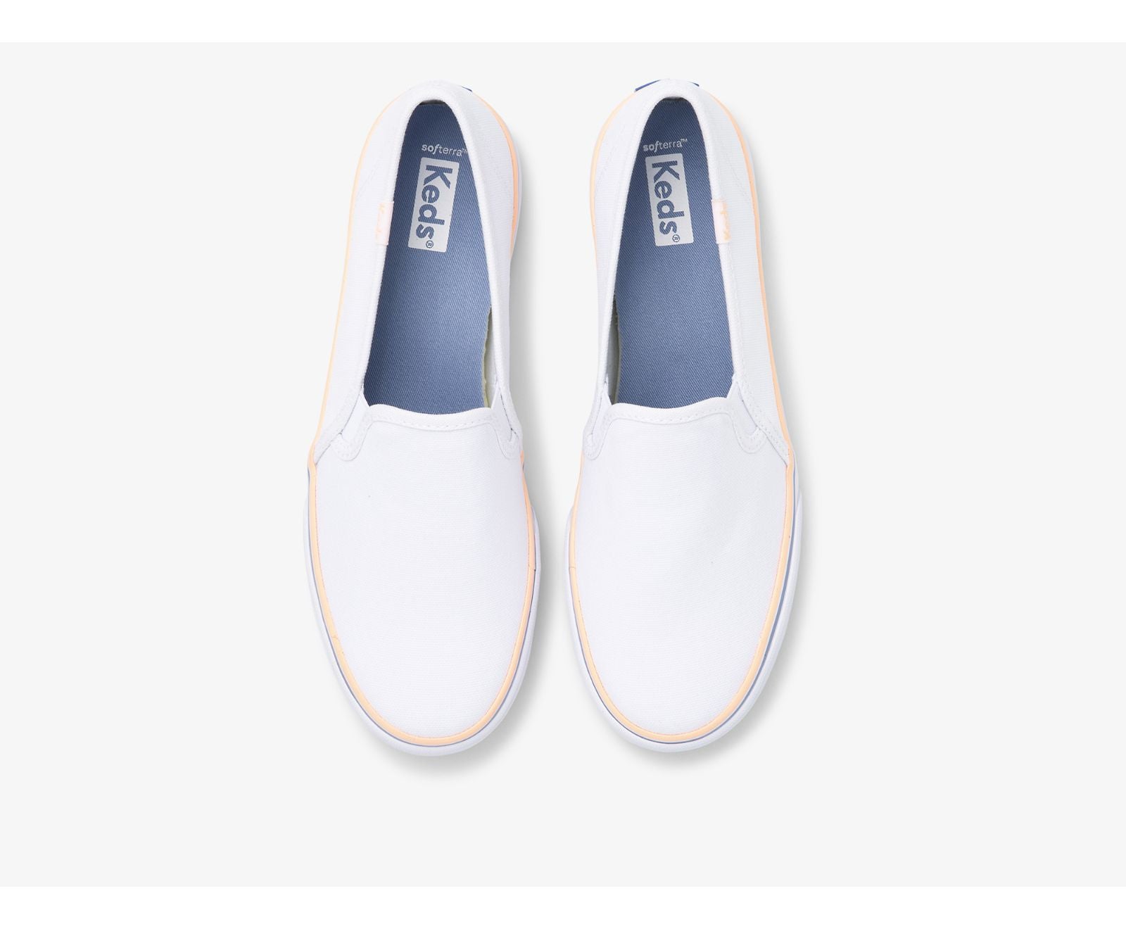 Double Decker Canvas Washable White Coral