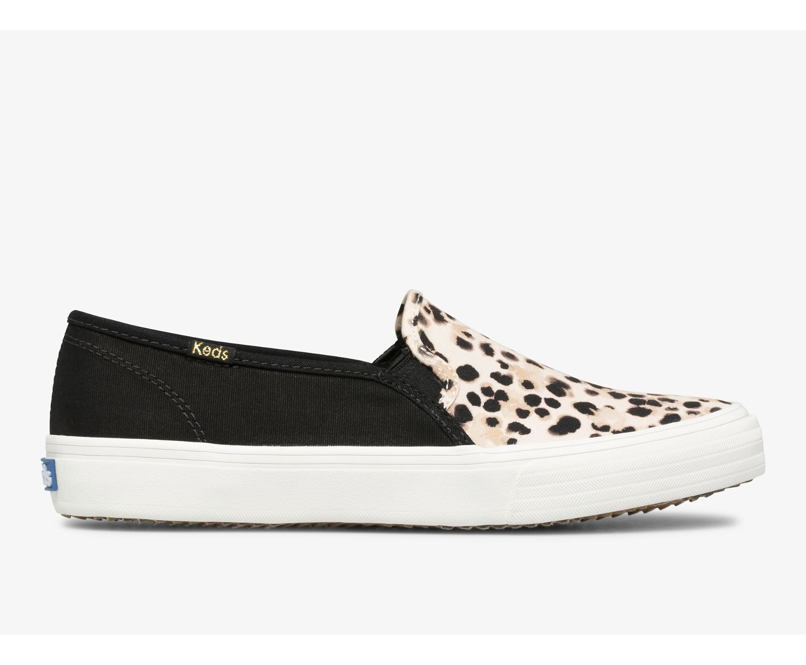 Double Decker Leopard Canvas Black