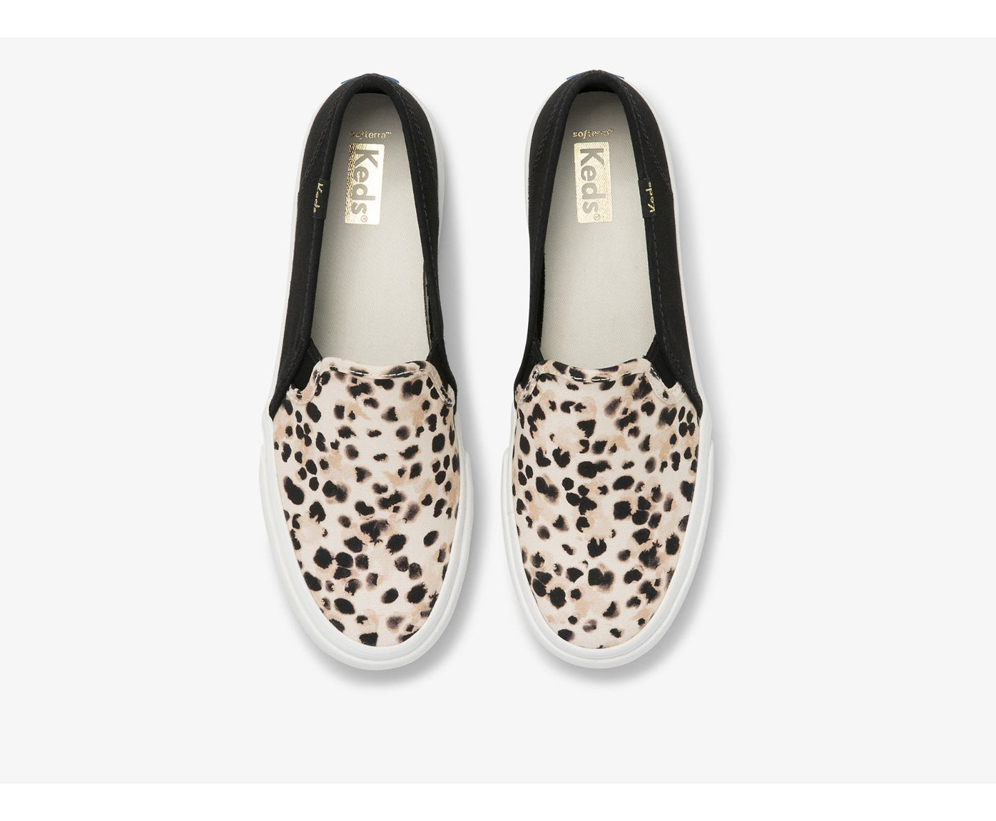 Double Decker Leopard Canvas Black