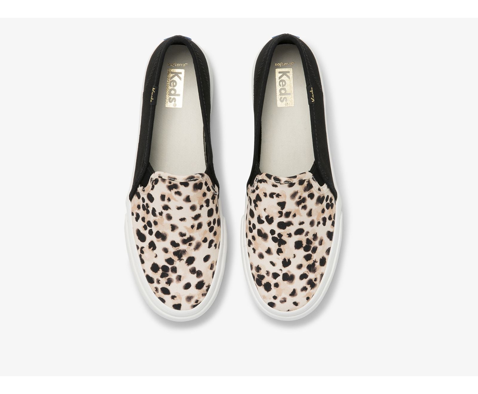 Double Decker Leopard Canvas Black