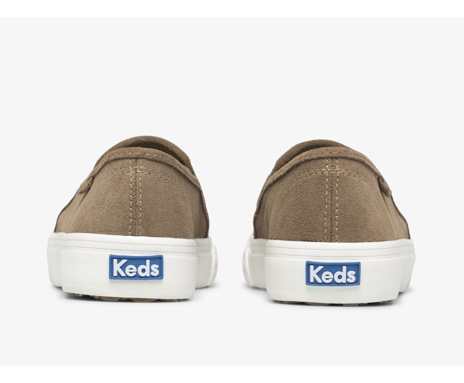 Double Decker Perf Suede Taupe
