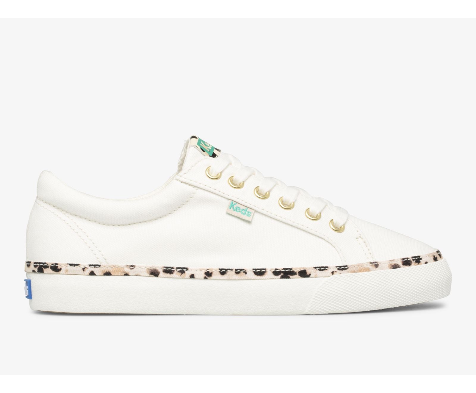 Jump Kick Leopard Pop Canvas Cream