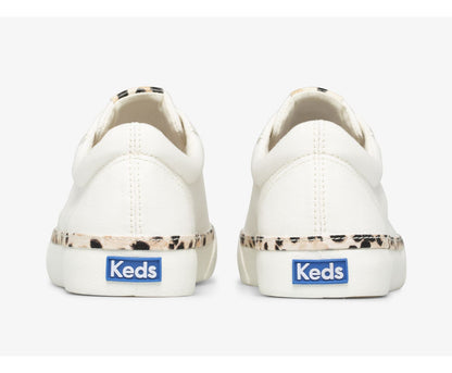 Jump Kick Leopard Pop Canvas Cream