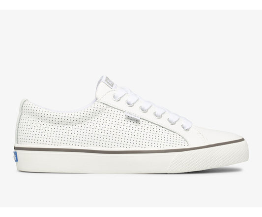 Jump Kick Perf Leather White