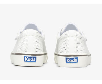 Jump Kick Perf Leather White