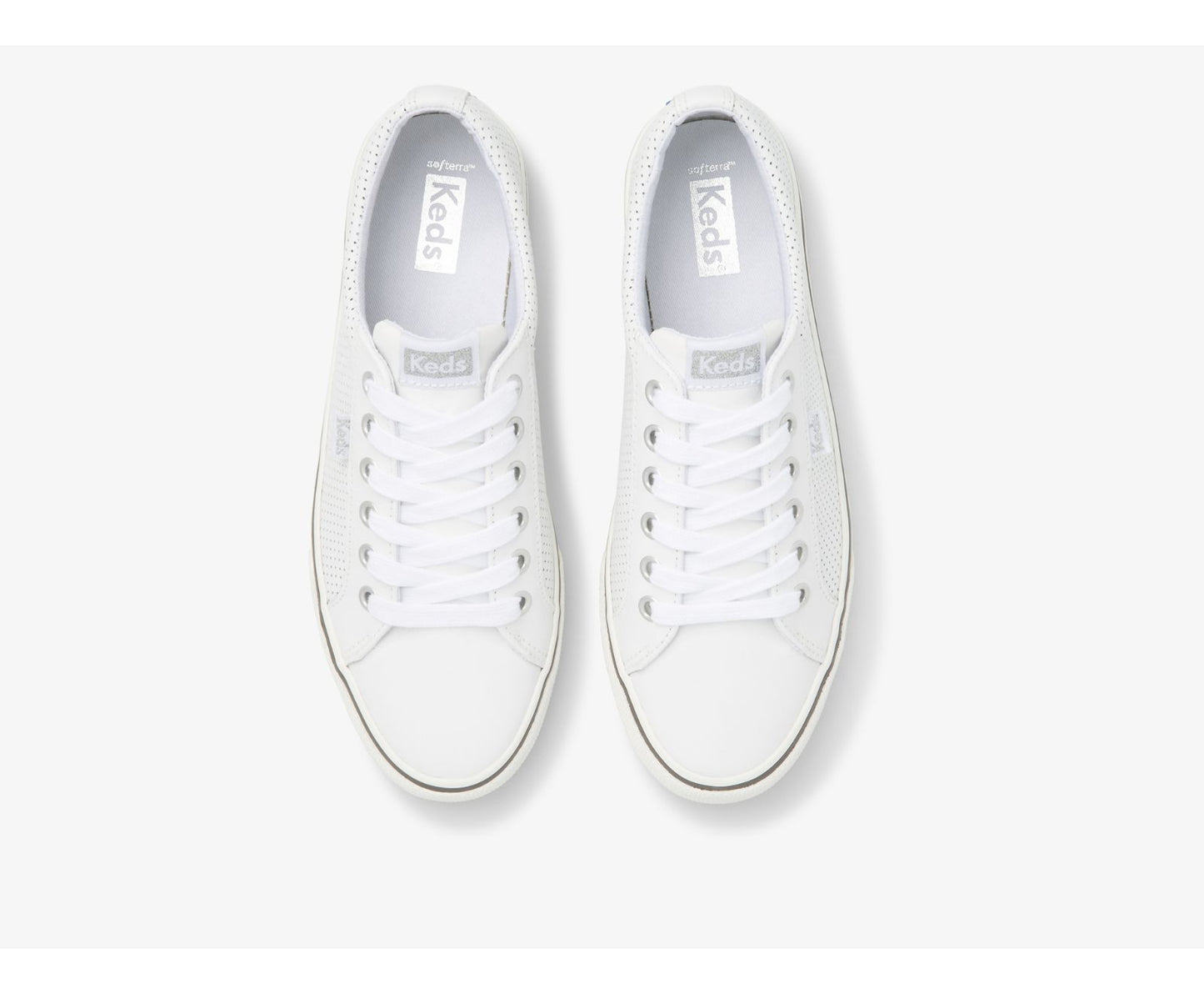 Jump Kick Perf Leather White