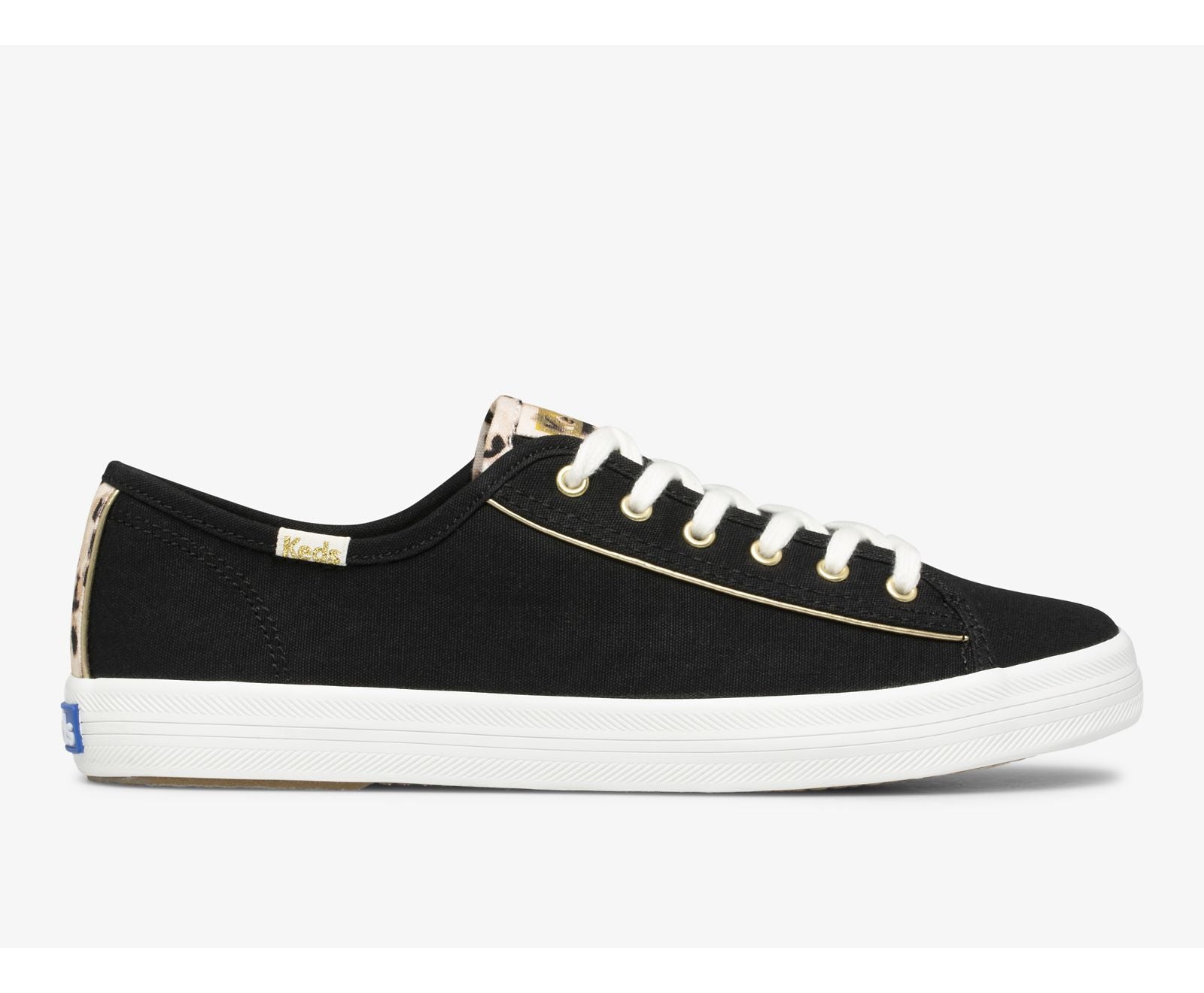 Kickstart Leopard Pop Canvas Black