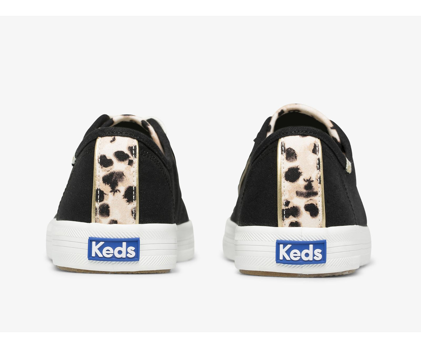 Kickstart Leopard Pop Canvas Black
