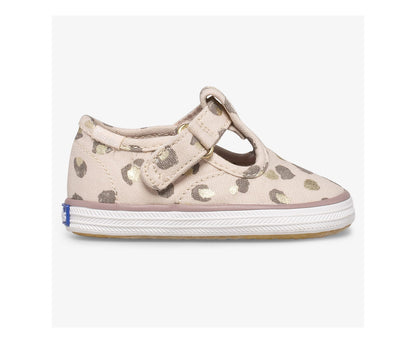 Little Kid's Champion Lace Toe Cap Tstrap Leopard