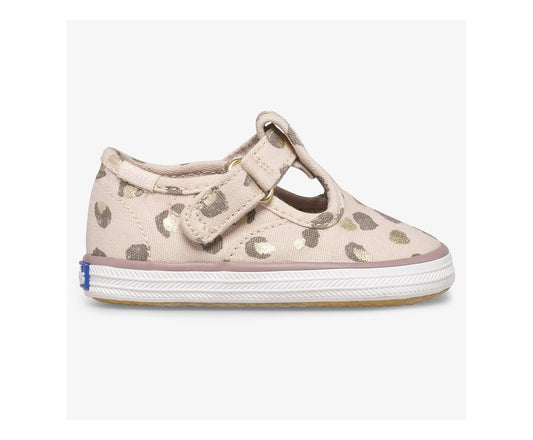Little Kid's Champion Lace Toe Cap Tstrap Leopard
