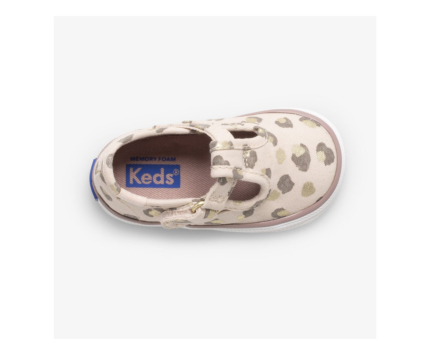 Little Kid's Champion Lace Toe Cap Tstrap Leopard