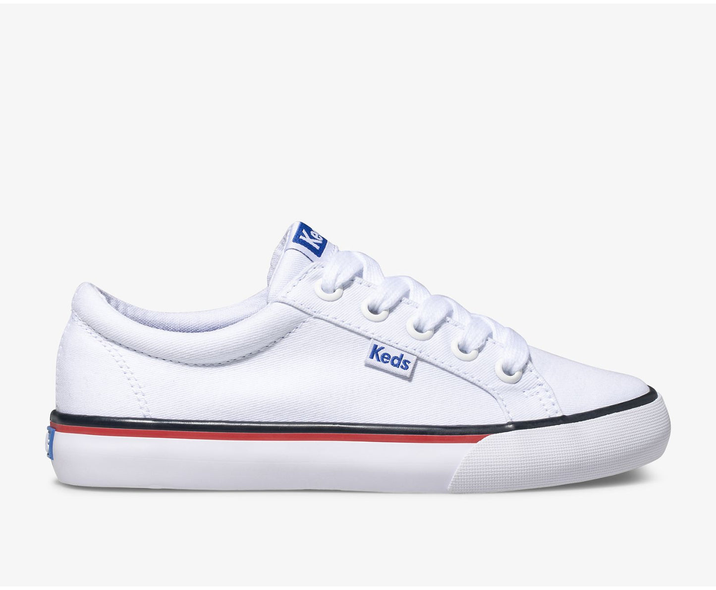 Big Kid's Jump Kick Canvas White